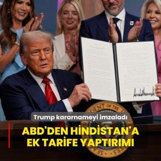 Trump kararnameyi imzalad... ABD'den Hindistan'a ek tarife yaptrm