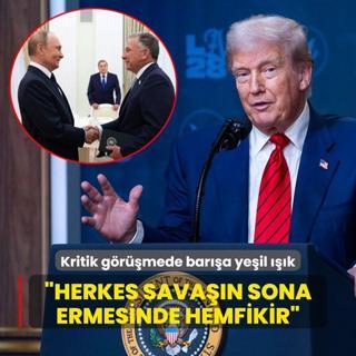 Trump'tan kritik grmeye  yapc  deerlendirmesi: Herkes savan sona ermesinde hemfikir
