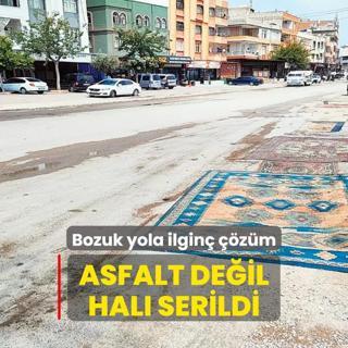 Asfalt deil hal serildi