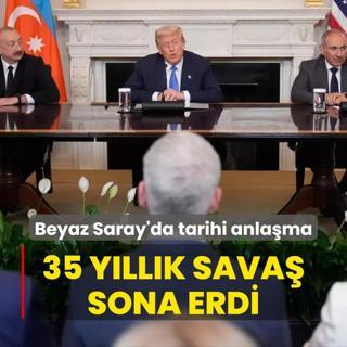 Beyaz Saray'da Kafkasya zirvesi! Trump, duyurdu: Aliyev ve Painyan l mutabakata imza att