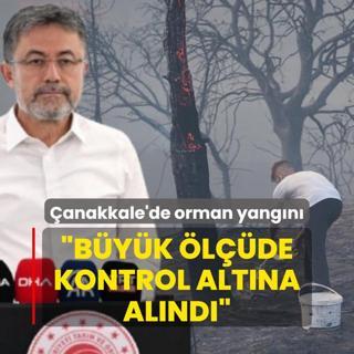 anakkale'de orman yangn! Bakan Yumakl: 24 vatandamz dumandan etkilendi