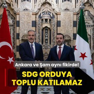 Ankara ve am ayn fikirde! SDG orduya toplu katlamaz