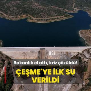 Bakanlk el atar atmaz kriz zld! eme'ye ilk su bugn verildi