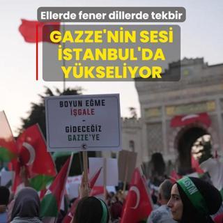 Gazze'nin sesi stanbul'da ykseliyor! Beyazt'tan Ayasofya'ya Filistin'e destek yry balad