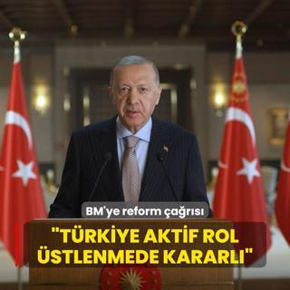 Bakan Erdoan'dan BM mesaj: nsanln umudu admlara davet ediyorum