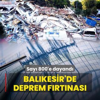 Balkesir'de deprem frtnas! 800'e dayand