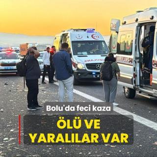 Bolu'da feci kaza: l ve yarallar var