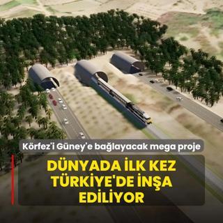 Krfez'i Gney'e balayacak mega proje! Dnyada ilk kez Trkiye'de ina ediliyor