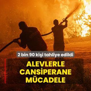 Yangnlarda son durum... Alevlerle cansiperane mcadele