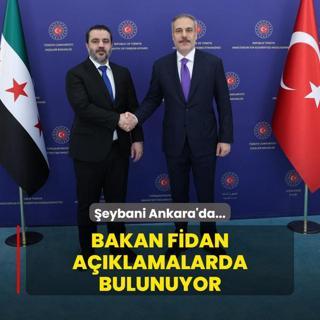 Bakan Fidan, eybani ile ortak basn toplants dzenliyor