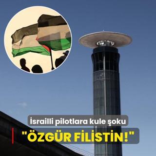 srailli pilotlara kule oku: zgr Filistin!