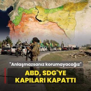 ABD, SDG'ye kaplar kapatt: Anlamazsanz korumayacaz
