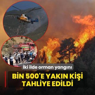 ki ilde orman yangn! Bin 500'e yakn kii tahliye edildi