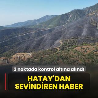 Hatay'dan sevindiren haber! 3 noktada kontrol altna alnd