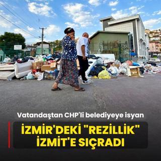 Vatandatan CHP'li belediyeye isyan! zmir'deki rezillik zmit'e srad