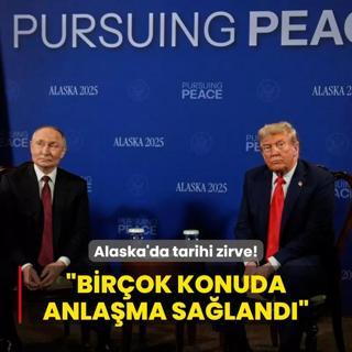 Alaska'da tarihi zirve! Trump ve Putin'den kritik aklamalar: Birok konuda anlama saland