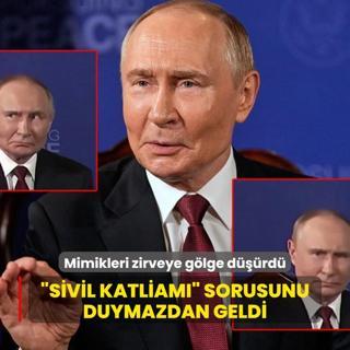 Putin sivil katliam sorusunu duymazdan geldi... Verdii tepki sosyal medyada gndem oldu