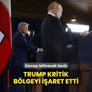 Sava bitirecek taviz! Trump kritik blgeyi iaret etti