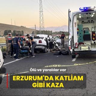 Erzurum'da katliam gibi kaza: l ve yarallar var