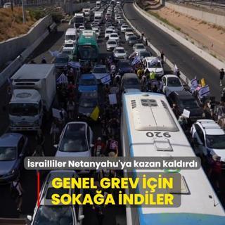 srailliler sokaklara indi: Genel greve gittiler