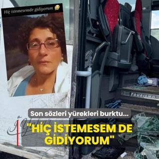 Feci kazadan nce son paylam... Hi istemesem de gidiyorum