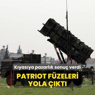 Kyasya pazarlk sonu verdi: Patriot fzeleri yola kt