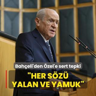 MHP Genel Bakan Devlet Baheli'den zgr zel'e sert tepki: Her sz yalan ve yamuk