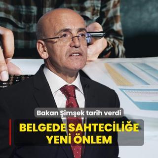 Belgede sahtecilie yeni nlem! Bakan imek: 1 Ekim'de devreye alnacak