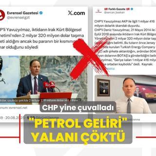 CHP yine uvallad! 'Petrol geliri' yalan kt