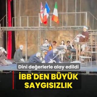 BB'den byk saygszlk! Sanat ad altnda dini deerlerle alay edildi