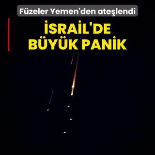 srail'de byk panik! Fzeler Yemen'den atelendi