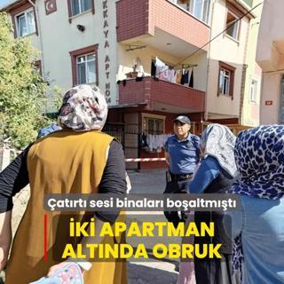 ki apartman altnda obruk