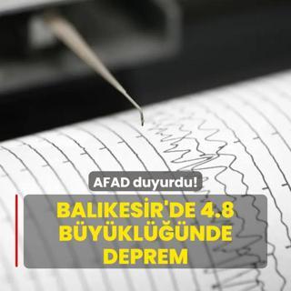 Balkesir'de 4.8 byklnde deprem