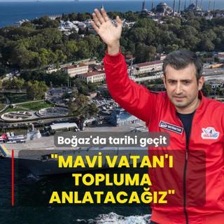 Boaz'da Mavi Vatan cokusu... Seluk Bayraktar'dan vatandalara davet