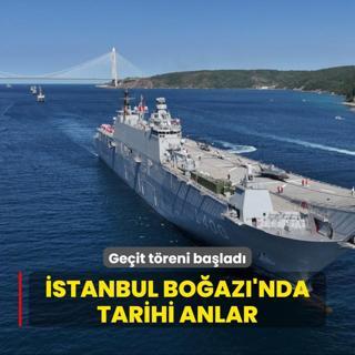 stanbul Boaz'nda tarihi anlar... Geit treni balad