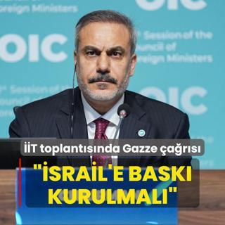 Bakan Fidan'dan T toplantsnda Gazze ars: srail'e bask kurulmal
