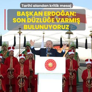 Tarihi alandan kritik mesaj! Bakan Erdoan: Son dzle varm bulunuyoruz