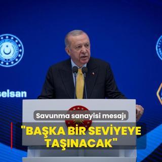 Bakan Erdoan'dan savunma sanayisi mesaj: Baka bir seviyeye tanacak