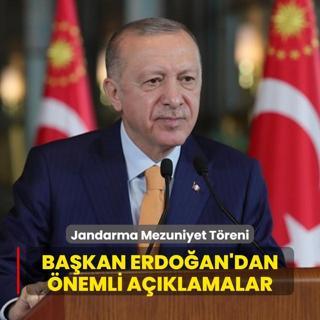 Jandarma ve Sahil Gvenlik Akademisi Mezuniyet Treni: Bakan Erdoan'dan nemli aklamalar