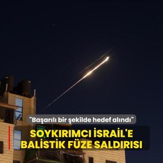 Soykrmc srail'e balistik fze saldrs... Baarl bir ekilde hedef alnd