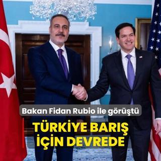 Bakan Fidan, ABD'li mevikada Rubio ile grt: Trkiye bar iin devrede