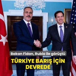 Bakan Fidan, ABD'li mevikada Rubio ile grt: Trkiye bar iin devrede