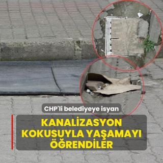 CHP'li belediye kanalizasyon kokusuyla yaamay retti! Vatanda zm byle buldu