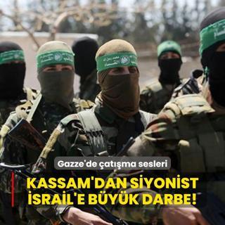 Gazze'de atma sesleri: Kassam'dan siyonist srail'e byk darbe!