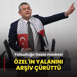 Yolsuzlua Gazze maskesi! zel'in Meclis'teki yalann ariv rtt