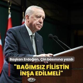 Bakan Erdoan, in gazetesine yazd: Tam bamsz Filistin Devleti ina edilmeli