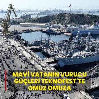 Yerli ve milli... Mavi vatann vurucu gleri TEKNOFEST'te omuz omuza
