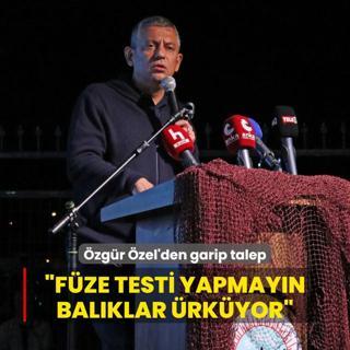 zgr zel'den Sinop'ta garip talep: Fze testlerini yapmayn, balklar rkyor