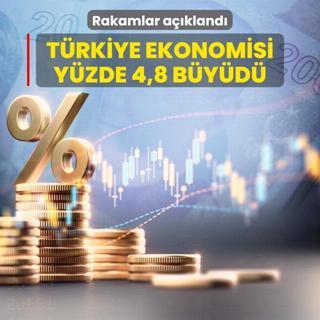 Rakamlar akland... Trkiye ekonomisi yzde 4,8 byd