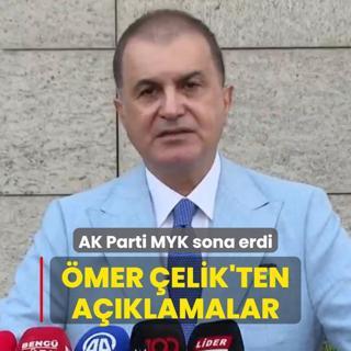 AK Parti MYK sona erdi... mer elik'ten aklamalar